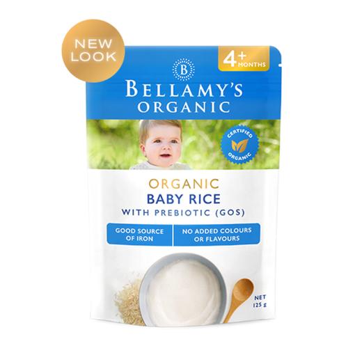 Bellamy's Organic 新版 婴儿有机米糊+益生菌 4+ 125g 2袋 商品图0