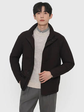 callisto咖色聚酯纤维短款羽绒服 FRFED111C