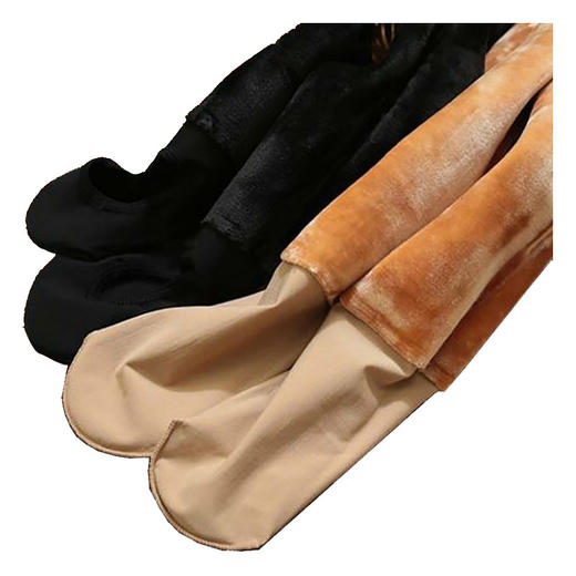 【加绒光腿连袜裤】冬季加绒打底裤女，高腰修身光腿连袜裤，300克保暖打底裤，假透肉保暖一体裤li 商品图4