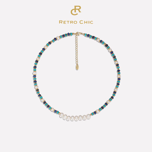 Retro Chic 意大利复古创意饰品 希腊浪花项链 商品图0