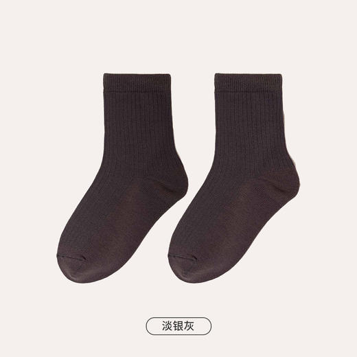 都市丽人眯雅佳休闲系列精梳棉中筒袜中厚款儿童常规袜童袜袜子JC3DA1 商品图3