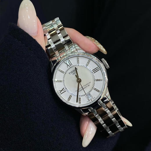 【时计廊】天梭（TISSOT）瑞士手表女刘亦菲同款杜鲁尔系列自动机械女表女士腕表七夕送礼 T099.207.11.116.00 商品图0
