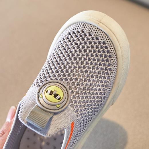 啵力熊夏款童鞋男女童飞织鞋幼儿园室内鞋软底板鞋休闲镂空运动鞋 商品图1