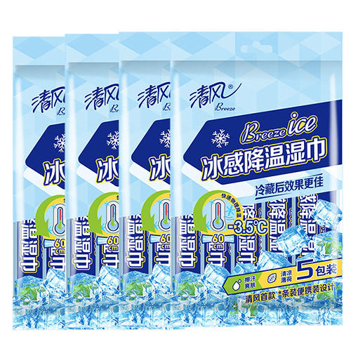 【官方自营】清风运动降温湿巾5包/提 商品图8