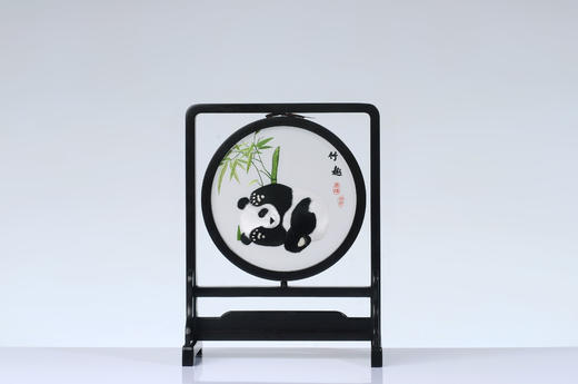 蜀绣双面锦-竹趣大熊猫 商品图1