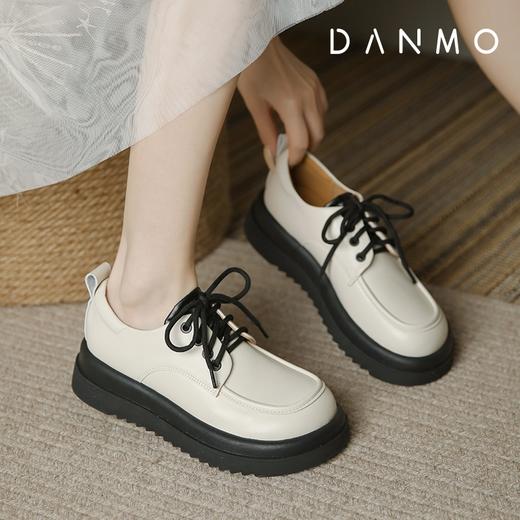 DANMO旦茉复古小皮鞋 可甜可酷 厚底增高5cm 橡胶防滑大底 商品图0