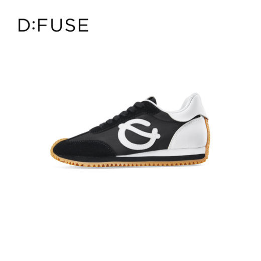 Dfuse迪芙斯秋季新款牛皮圆头休闲系带平底运动鞋DF33112212 商品图8