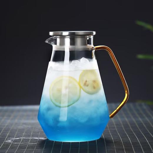 明尚德耐热玻璃渐变蓝冷水壶组（1.6L+400ml*4） 商品图2