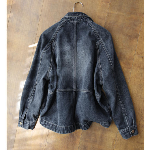 百媚生 宽松廓形显瘦牛仔外套上衣S2085 商品图3