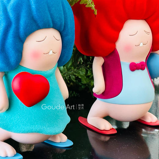 刘国义《精灵家族-水星兔火星兔》对 商品图2