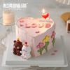 【七夕专属】ins风情侣熊兔心形生日蛋糕 商品缩略图0