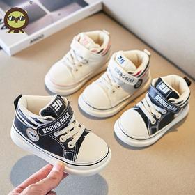 啵力熊秋季新款童鞋韩版学步鞋魔术贴机能鞋男女童软底透气宝宝鞋