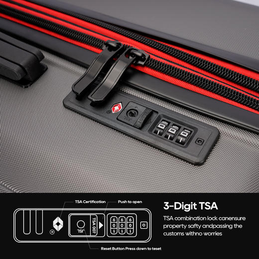 银座GINZA TRAVEL热销伸缩扩容拉链箱9709ET升级系列 商品图8