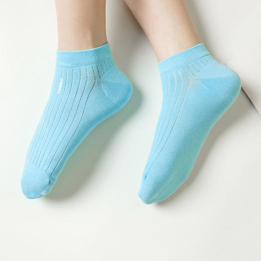 都市丽人简约系列高含棉船袜中厚款女士常规袜LC3DF5 商品图0