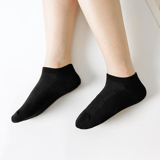 都市丽人简约系列精梳棉袜子船袜中厚款女士常规袜新年本命年红品LC3CC2 商品图0