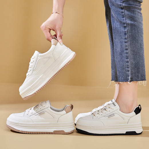 厚底时尚增高，拼色秀气休闲板鞋YQ-2260 商品图5