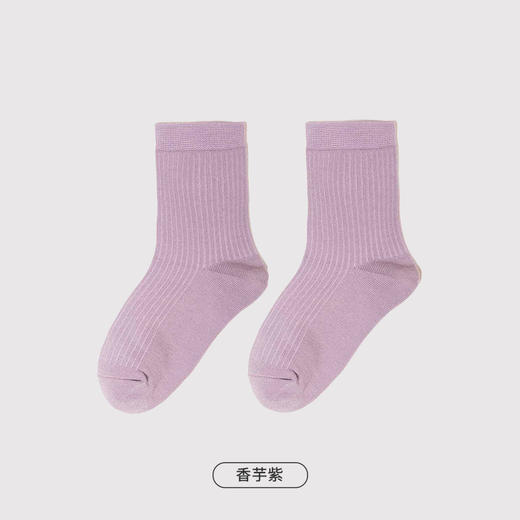 都市丽人眯雅佳简约系列精梳棉中筒袜中厚款儿童常规袜童袜袜子新年本命年红品JC3DA2 商品图8