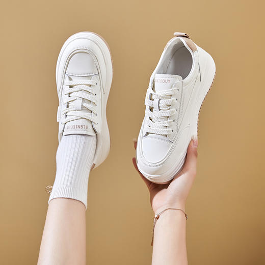 厚底时尚增高，拼色秀气休闲板鞋YQ-2260 商品图6