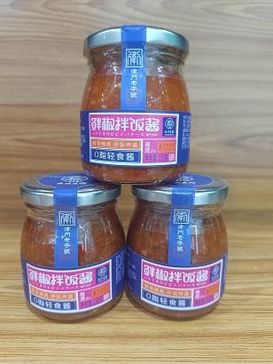 津农精品天津宁河县岳川鲜椒拌饭酱（0脂果味酱）150g*3 商品图0