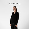SUNSPEL女士秋冬羊羔毛Polo领针织衫套头衫 商品缩略图5