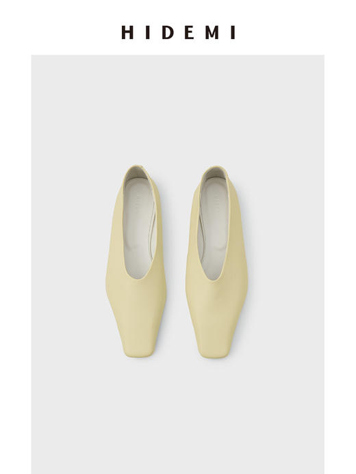HIDEMI 经典方尖头羊皮柔软浅口平底鞋 商品图6