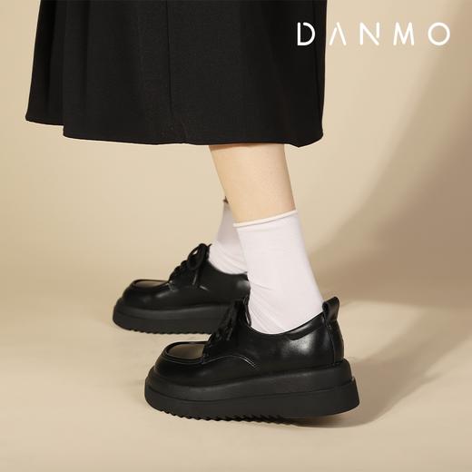 DANMO旦茉复古小皮鞋 可甜可酷 厚底增高5cm 橡胶防滑大底 商品图7