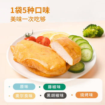 舌里 低脂鸡胸肉300g内置5小袋 即食低脂肪零食速食饱腹健身餐300g/袋 /食品饮料 /休闲食品 /肉干肉脯 商品图2