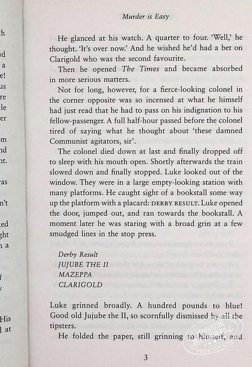 【中商原版】阿加莎系列 杀人不难 英文原版 Murder Is Easy  Agatha Christie 商品图5