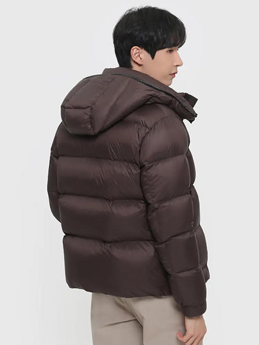 callisto咖色锦纶短款羽绒服 FRFED125C 商品图2