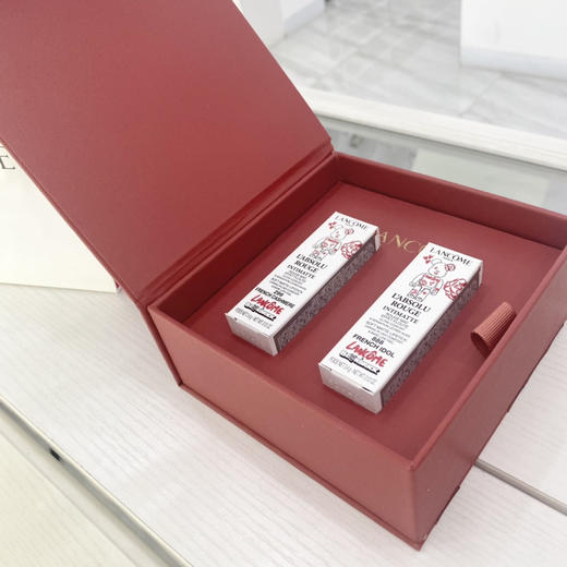 LANCOME·限量暴力熊联名款小蛮腰唇膏口红套装·#299橘棕3.4g #888小野梅色 3.4g 商品图0