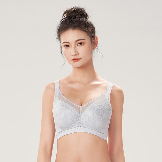 都市丽人完美包容C杯适穿蕾丝内衣超薄款3/4杯常规文胸软钢圈四排扣新年本命年红品YB33S8 商品图1