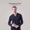 Johnstons of Elgin男士纯羊绒经典V领套头衫 商品缩略图0