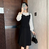 奢姿2026春季新款大码女装时尚气质荷叶领裙子胖妹妹拼接连衣裙9933860061 商品缩略图1