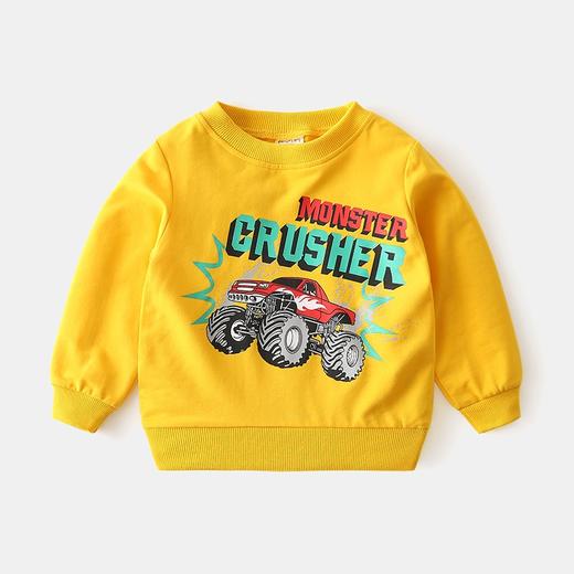 【时尚新品！潮流休闲】童装春季新款韩版儿童卫衣卡通男童套头衫宝宝上衣女童服装潮，大众简约的潮领，舒适版型。给宝宝带来舒适的感觉-QQ 商品图3