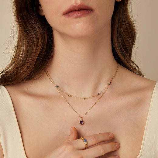 <困妈专享>ARSIS【秘密花园】五彩星恋项链 商品图5