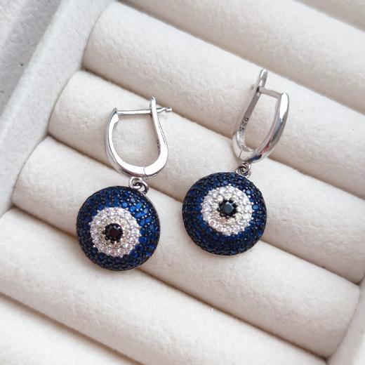 蓝眼睛耳环EE170621063 商品图1