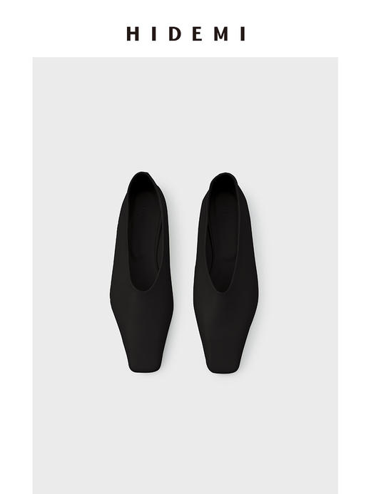 HIDEMI 经典方尖头羊皮柔软浅口平底鞋 商品图8
