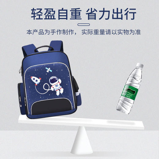 「4色可选！大小两号」幼儿园女童书包卡通男生小学生书包一到六年级护脊减负防水双肩背箱包 商品图2