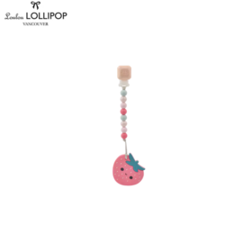 Loulou lollipop草莓牙胶-薄荷色链子
