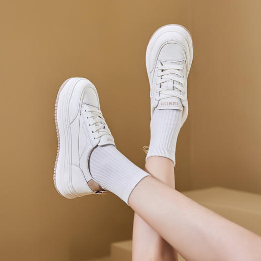 厚底时尚增高，拼色秀气休闲板鞋YQ-2260 商品图7