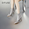 D:FUSE迪芙斯秋新款时装鞋女羊皮尖头蝴蝶结高跟裸靴靴子DF34116027 商品缩略图0