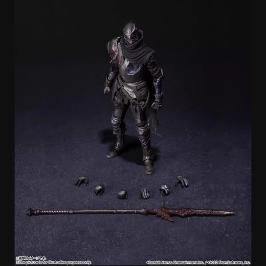 万代 SHF 艾尔登法环 老头环 圆桌骑士烧灼指痕癫火维克 可动手办 商品图3