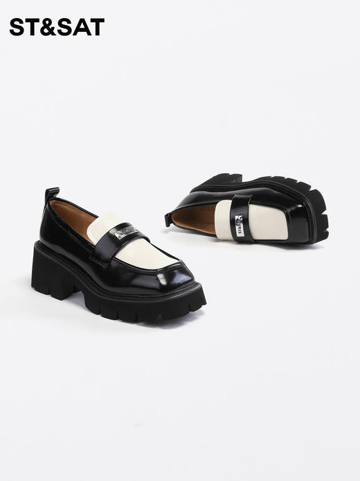 星期六英伦风厚底乐福鞋SS33111025 商品图12