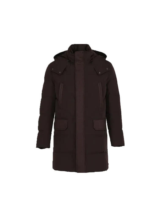 callisto咖色锦纶混纺羽绒服 FRFED055C 商品图2