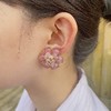 订购6个月到｜Gripoix Paris-Medium Camelia-杏色 山茶花 琉璃 耳环［法国设计师］ 商品缩略图2