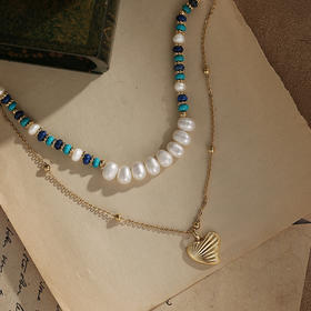 Retro Chic 希腊浪花叠戴项链 意大利复古创意饰品