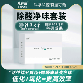 清华大学专利~小在意除醛净味套装 新车新房除甲醛99% 活性锰分解 赠2盒自测盒