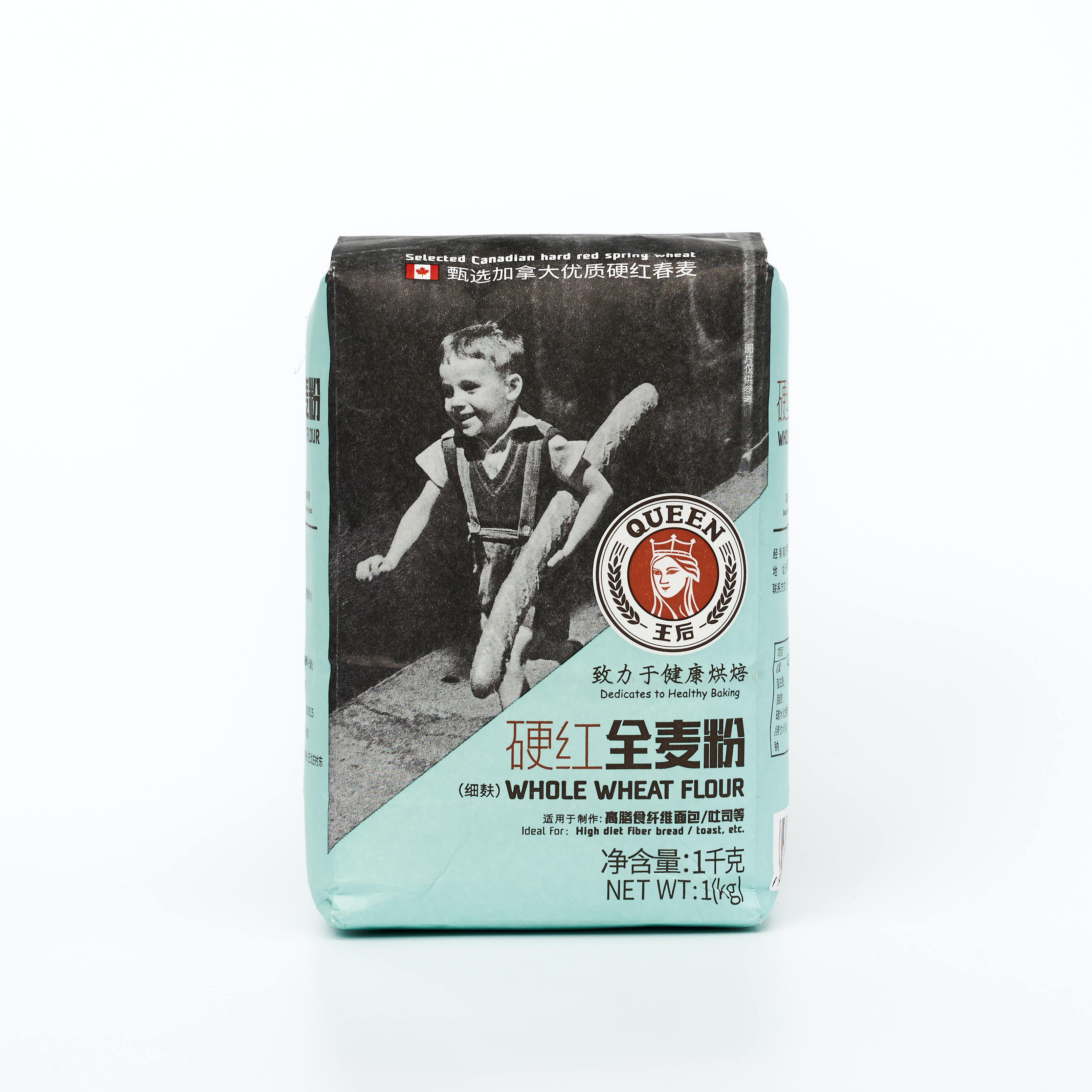 王后硬红全麦粉1kg