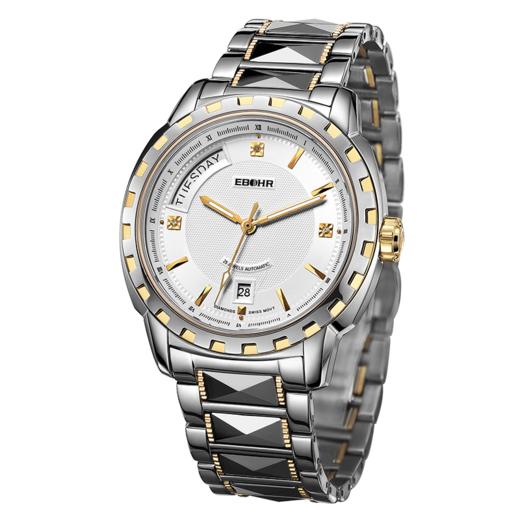 依波表EBOHR 专柜同款现代风格经典男士机械表1038 商品图2