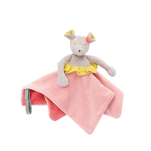 Moulin Roty 俏皮粉色芭蕾舞小老鼠玩偶 25x25cm-657017 商品图0